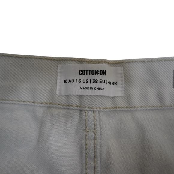 Cotton On Womens 6 High A Line Denim Jean Shorts - Picture 8 of 11